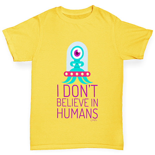 I Don't Believe In Humans Boy's T-Shirt