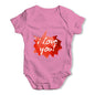 I Love You Spikey Speech Bubble Baby Unisex Baby Grow Bodysuit