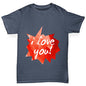 I Love You Spikey Speech Bubble Boy's T-Shirt