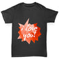 I Love You Spikey Speech Bubble Girl's T-Shirt 