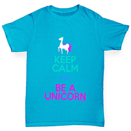 Keep Calm And Be A Unicorn Boy's T-Shirt