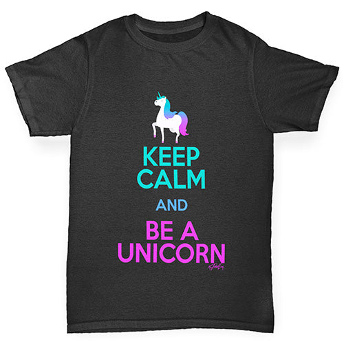 Keep Calm And Be A Unicorn Boy's T-Shirt