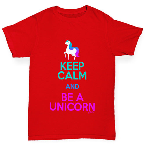 Keep Calm And Be A Unicorn Boy's T-Shirt