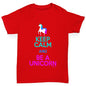 Keep Calm And Be A Unicorn Girl's T-Shirt 