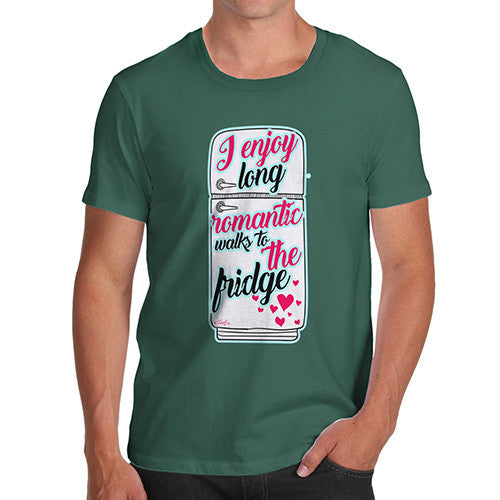 Long Romantic Walks To The Fridge Men's T-Shirt