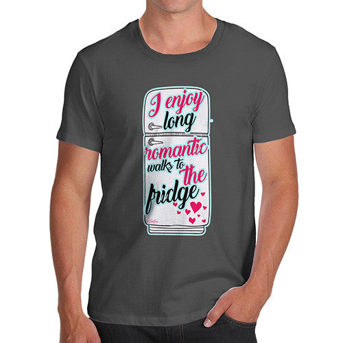 Long Romantic Walks To The Fridge Men's T-Shirt