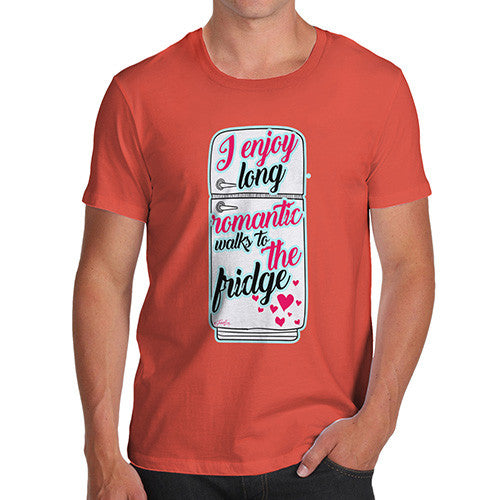 Long Romantic Walks To The Fridge Men's T-Shirt