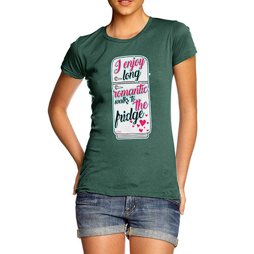 Long Romantic Walks To The Fridge Women's T-Shirt 