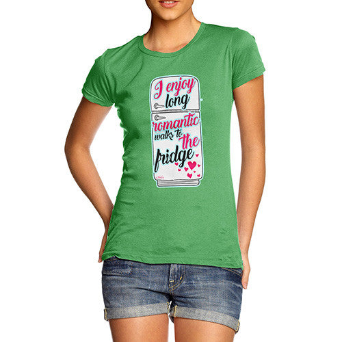 Long Romantic Walks To The Fridge Women's T-Shirt 