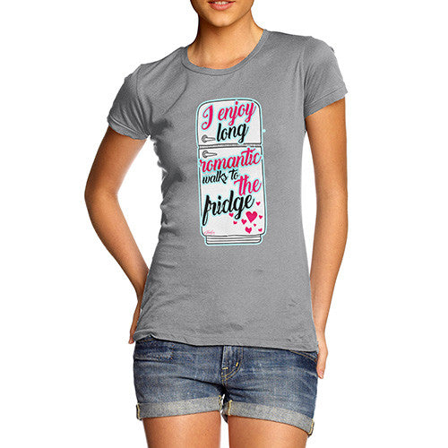 Long Romantic Walks To The Fridge Women's T-Shirt 