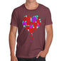 Roses Love Heart Men's T-Shirt