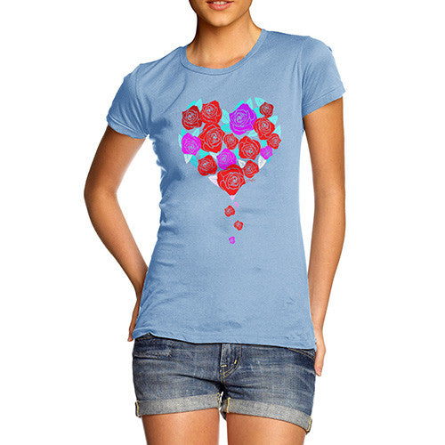 Roses Love Heart Women's T-Shirt 