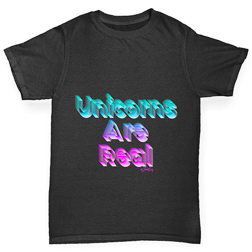 Unicorns Are Real Boy's T-Shirt