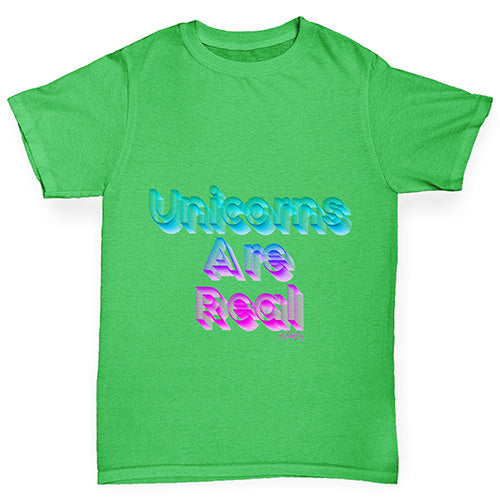 Unicorns Are Real Boy's T-Shirt