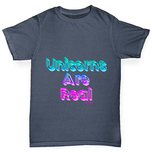 Unicorns Are Real Boy's T-Shirt