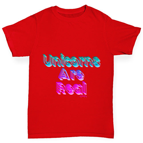 Unicorns Are Real Boy's T-Shirt