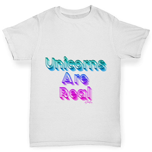 Unicorns Are Real Boy's T-Shirt