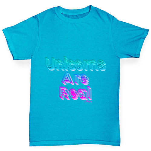 Unicorns Are Real Girl's T-Shirt 