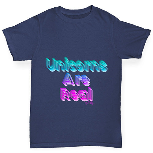 Unicorns Are Real Girl's T-Shirt 