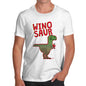 Winosaur Funny Wine Dinosaur Men's T-Shirt