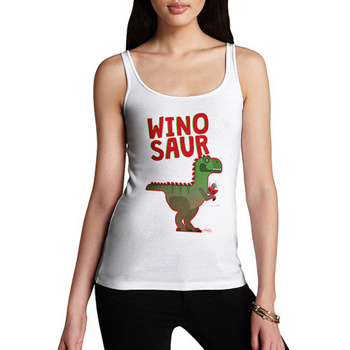 Winosaur Funny Wine Dinosaur Women's Tank Top