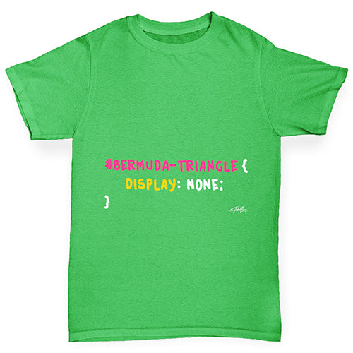 CSS Pun Bermuda Triangle Boy's T-Shirt