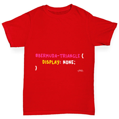 CSS Pun Bermuda Triangle Boy's T-Shirt