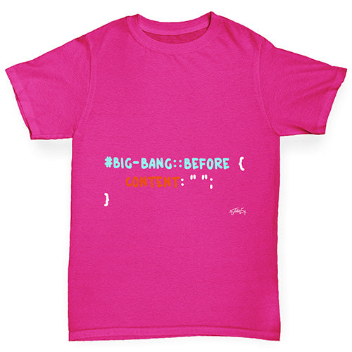 CSS Pun Big Bang Girl's T-Shirt 