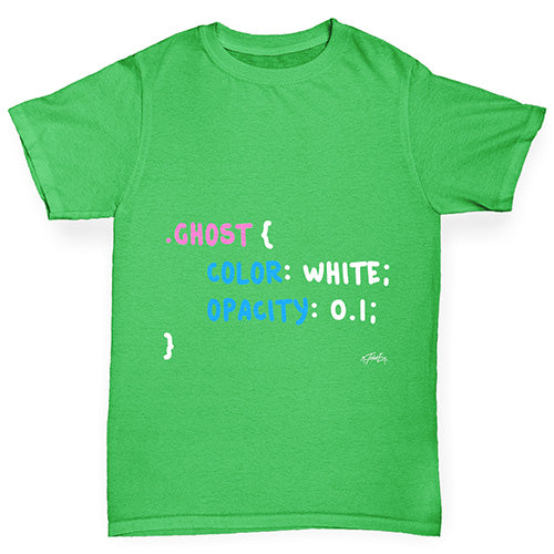 CSS Pun Ghost Boy's T-Shirt