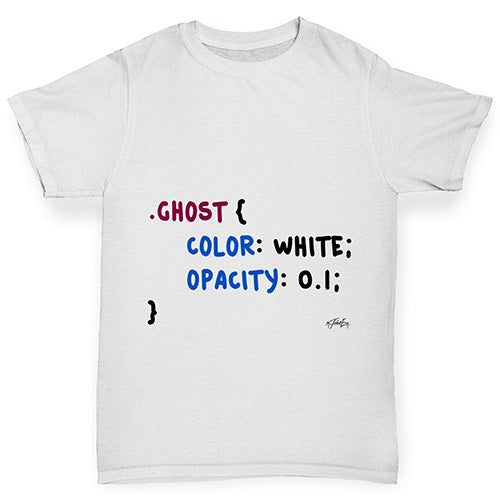 CSS Pun Ghost Boy's T-Shirt