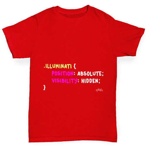 CSS Pun Illuminati Girl's T-Shirt 