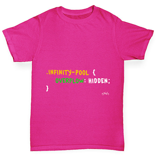 CSS Pun Infinity Pool Girl's T-Shirt 