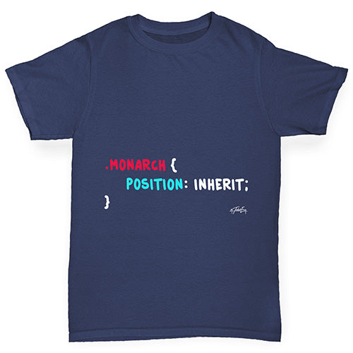 CSS Pun Monarch Boy's T-Shirt