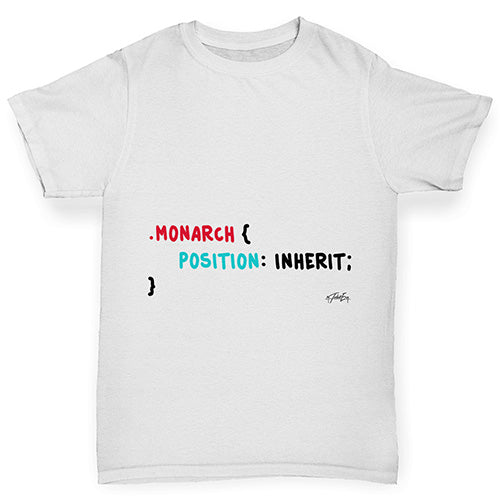 CSS Pun Monarch Boy's T-Shirt