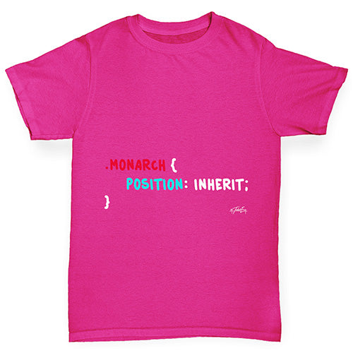 CSS Pun Monarch Girl's T-Shirt 