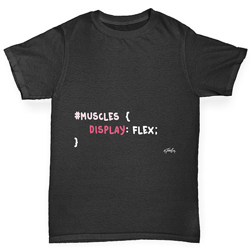 CSS Pun Muscles Boy's T-Shirt