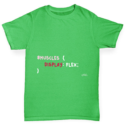 CSS Pun Muscles Boy's T-Shirt