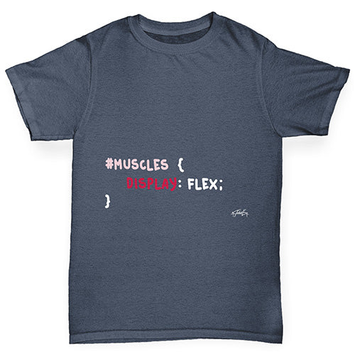 CSS Pun Muscles Boy's T-Shirt