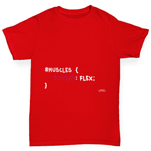 CSS Pun Muscles Boy's T-Shirt