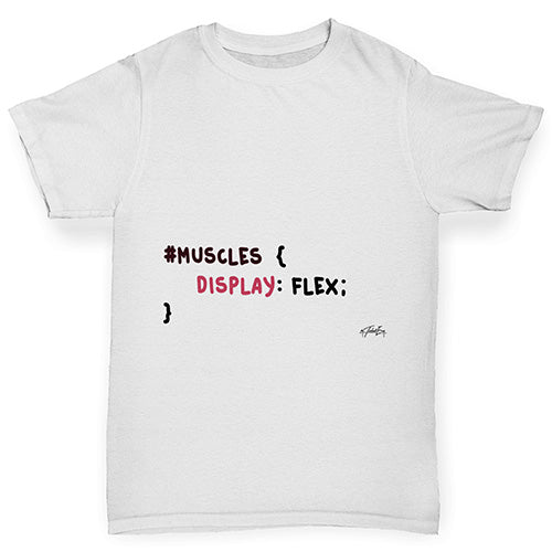 CSS Pun Muscles Boy's T-Shirt