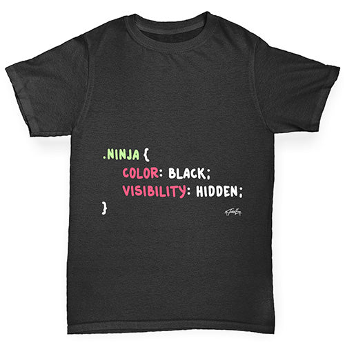 CSS Pun Ninja Boy's T-Shirt