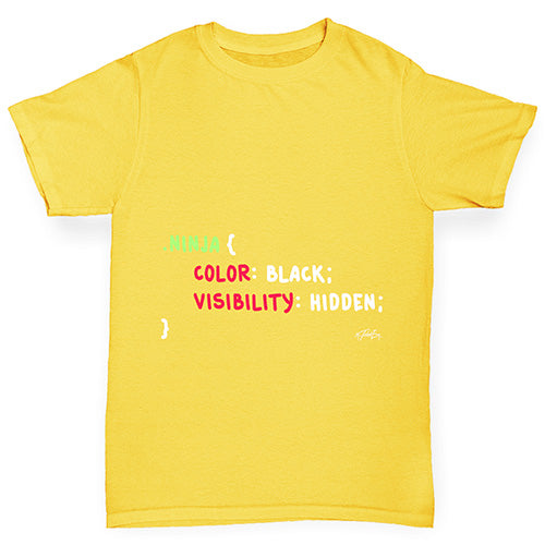 CSS Pun Ninja Boy's T-Shirt