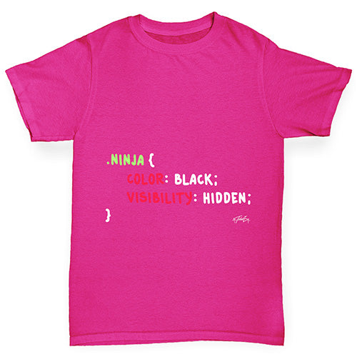 CSS Pun Ninja Girl's T-Shirt 