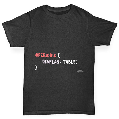 CSS Pun Periodic Table Girl's T-Shirt 