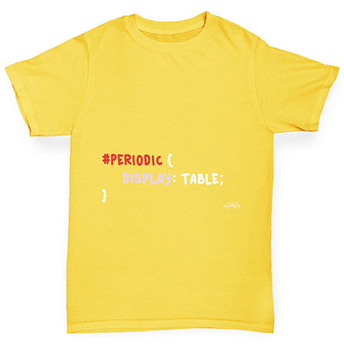 CSS Pun Periodic Table Girl's T-Shirt 