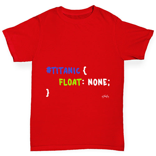 CSS Pun Titanic Boy's T-Shirt