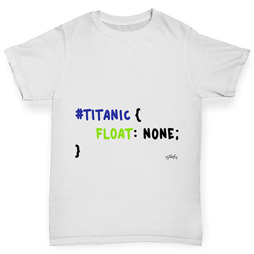 CSS Pun Titanic Boy's T-Shirt