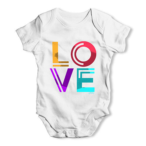 Neon Love Baby Unisex Baby Grow Bodysuit