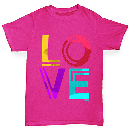 Neon Love Girl's T-Shirt 