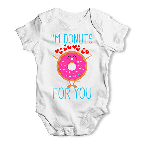 I'm Donuts For You Baby Unisex Baby Grow Bodysuit